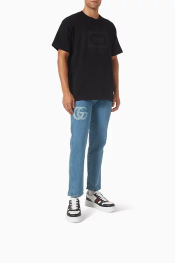 سنيكرز بنعل سميك جلد