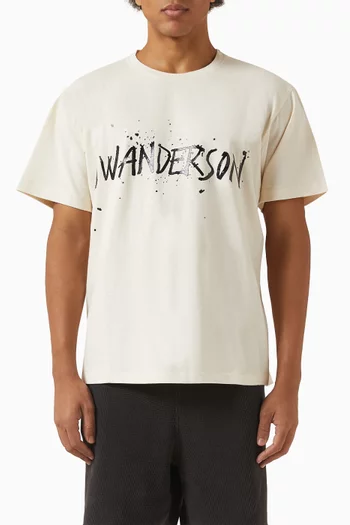 تي شيرت قطن بتصميم دائري