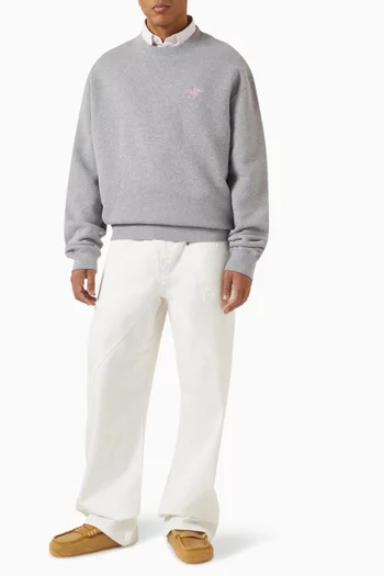 Ribbon Anchor Sweatshirt in Cotton