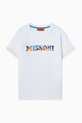 Logo Print T-shirt in Cotton