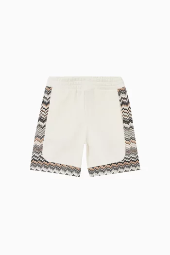 Zigzag Print Sweatshorts