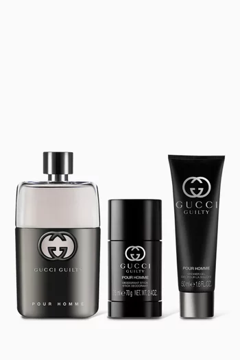 Gucci Guilty Pour Homme Eau de Toilette Trio Gift Set