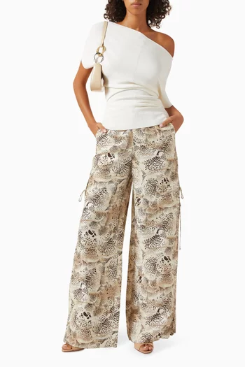 بلوزة افيلين منسوجة