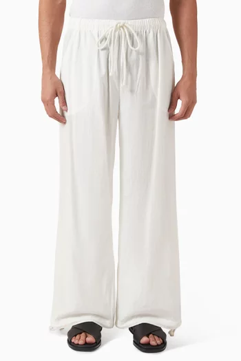 Gathered Pants in Lyocell-blend