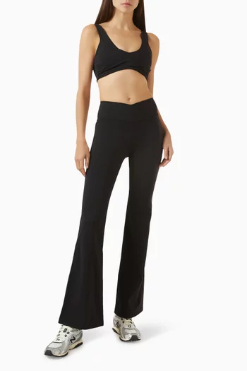 حمالة صدر رياضية بفتحة رقبة ملفوفة في الأمام قماش دايفليكس