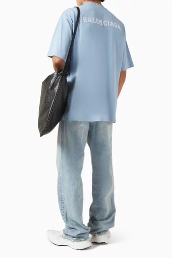 تي شيرت بشعار الماركة في الخلف جيرسيه سريع الجفاف