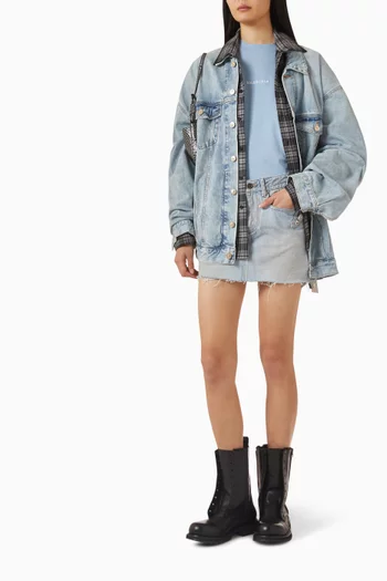 تي شيرت بطبعة شعار الماركة في الخلف جيرسيه سريع الجفاف