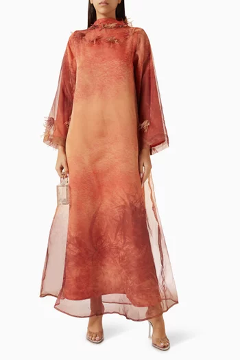 Printed Applique Kaftan