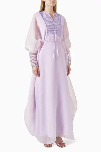 Embroidered Belted Kaftan