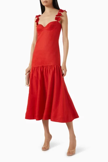 فستان سير آرتي كتان