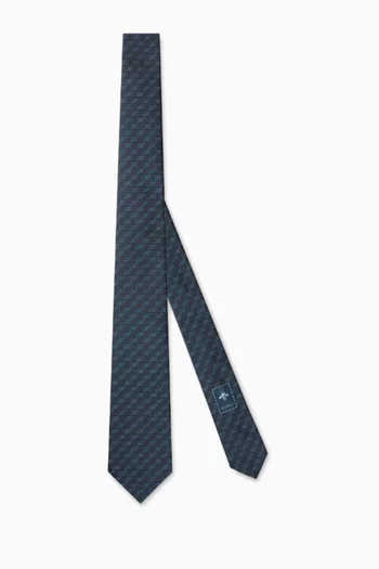 GG Tie in Silk-jacquard