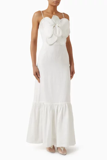 فستان موي كاريبينا برقع زهور بارزة