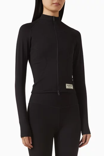 بلوزة للجري بأكمام طويلة قماش سوفتسكين معاد تدويره