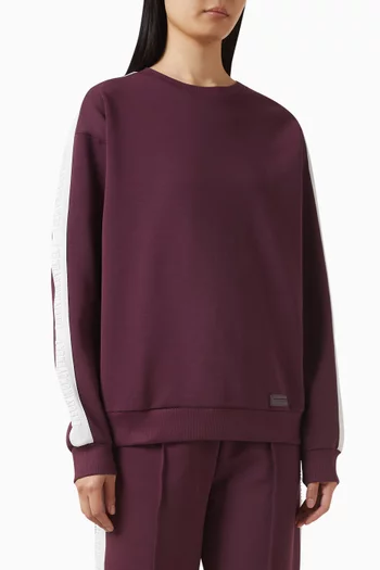 Embossed Panel Sweatshirt