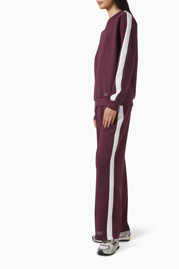 29.5" Embossed Panel Straight-leg Pants