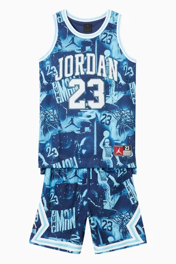 شورت رياضي بطبعة معينات ومايكل جوردن بتقنية Dri-FIT‏