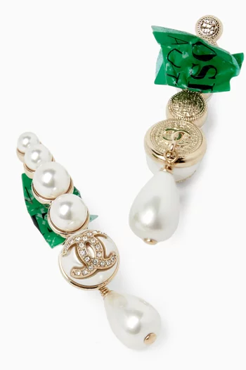 CC Pearl Drop Earrings