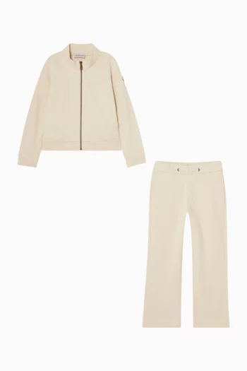 Logo Zip-up Tracksuit in Cotton-fleece