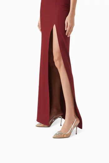 Crystal Firework 85 Slingback Pumps in Mesh