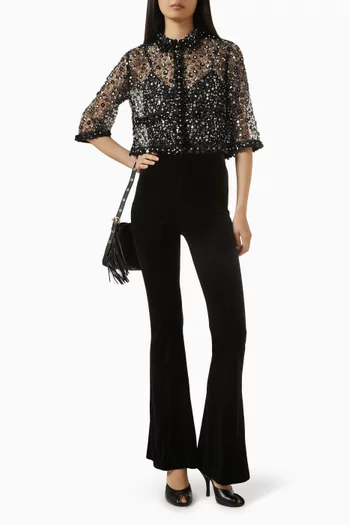 قميص ليبيس مزين بتطريزات