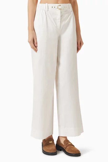 Wide-leg Pants in Cotton