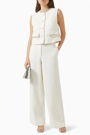 Bead-embellished Jacket in Tweed