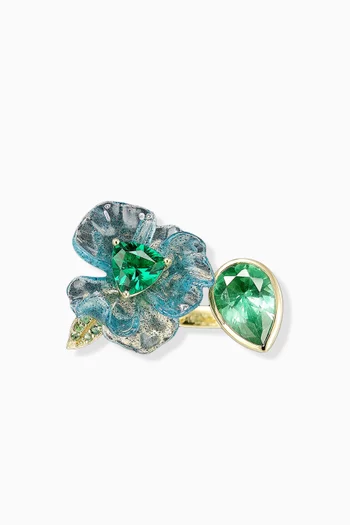 Spirulina Petunia Ring in 18kt Gold Vermeil