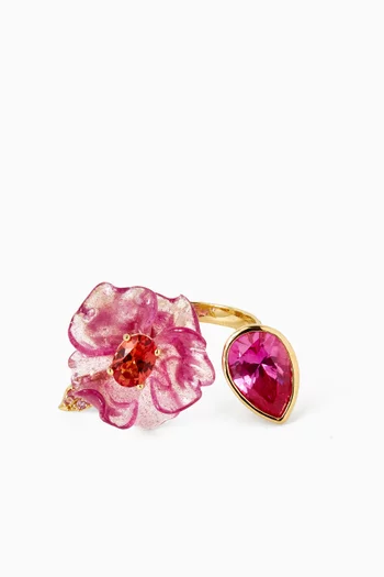 Sapphire Potato Petunia Ring in 18kt Gold-vermeil