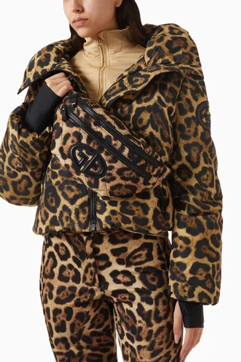 حقيبة خصر لورينا بنقشة جلد الفهد