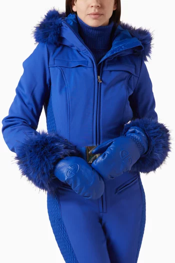 Hilja Logo Mittens in Leather