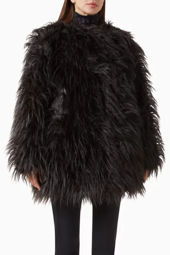 جاكيت إيليا إيمي فرو صناعي