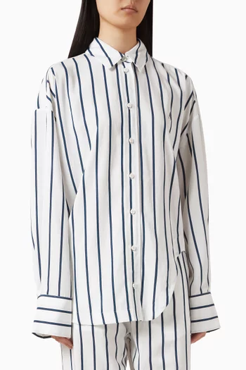 قميص مخطط قطن