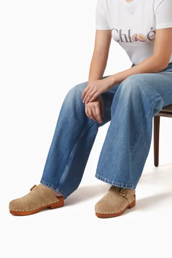 Jeanette Clogs in Suede