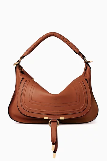 حقيبة كتف مارسي متوسطة جلد عجل