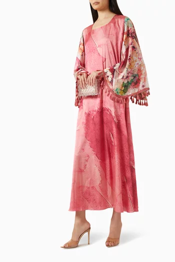 Printed Tassel Kaftan