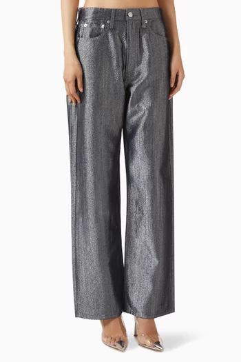 Logan Wide-leg Jeans in Cotton Blend
