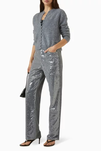 Shea Sequin-embellished Jeans