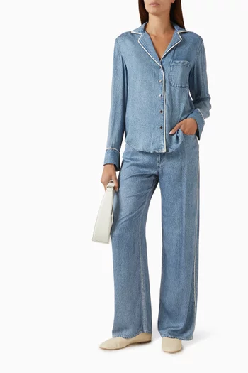 قميص ميرامار بقصة مريحة رايون