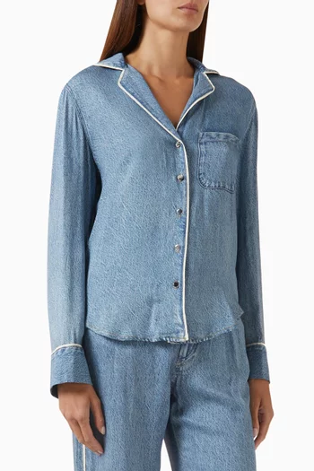 قميص ميرامار بقصة مريحة رايون