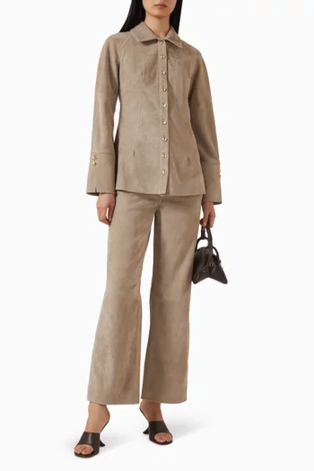 قميص جوان بقصة مريحة شمواه