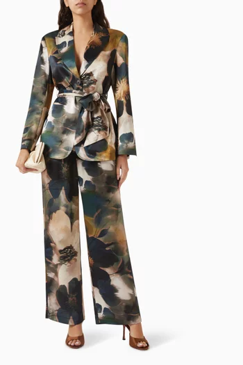 جاكيت ليف بتصميم ملفوف ستان