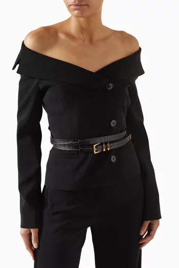 Love Birds Belt in Leather