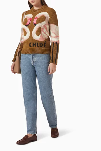 سترة بشعار فلامنجو ومنسوجة من صوف