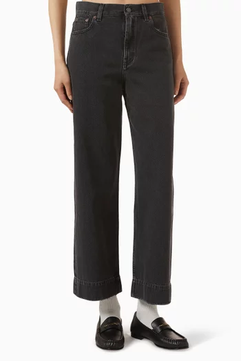 Cropped Jeans in Denim