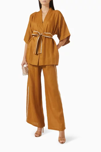 كيمونو ماريغولد كتان