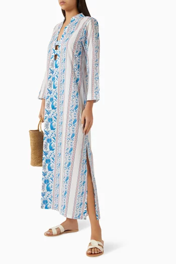 فستان هاتاي طويل قطن