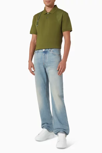 بنطال جينز بساق مستقيمة دينم