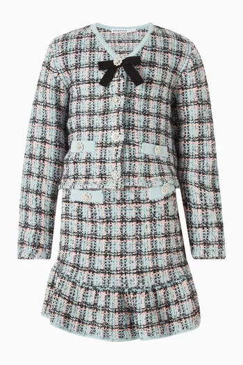 Textured Stripe Knit Skirt