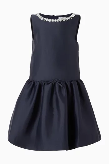 فستان بحواف صدفية ونقشة زهور تفتا