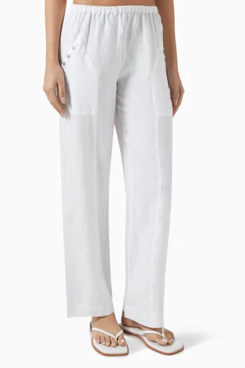 Angle Pocket Pants in Linen